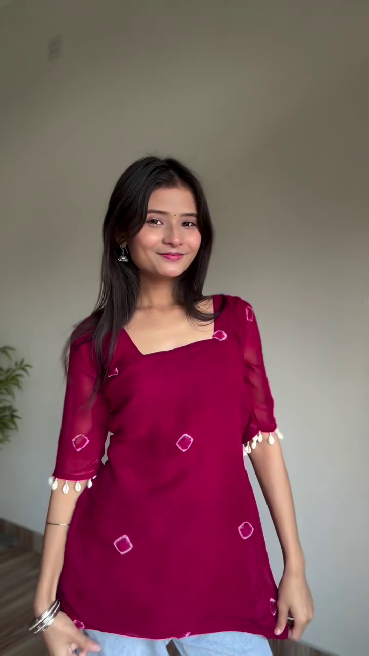 Women’s White Floral Printed Bell Sleeve Top – Elegant Casual Ethnic Tunic - Image 5